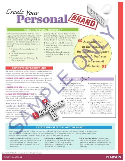 Success Tips for Professionalism by Pearson Education