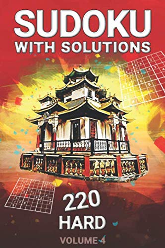 Sudoku With Solutions 220 Hard Volume 4 Puzzle Book for Sudoku Lovers (Beautiful Sudoku - Hard) by Artcue Puzzles
