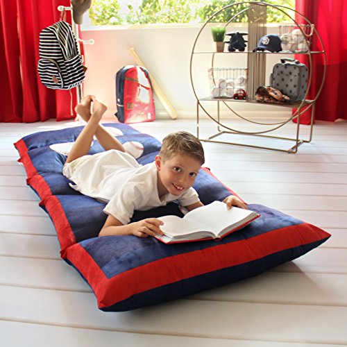 Algopix Similar Product 18 - Butterfly Craze Kids Floor Pillow Bed