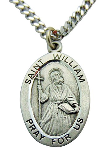 Algopix Similar Product 8 - Saint William Solid Pewter Medal 1 inch