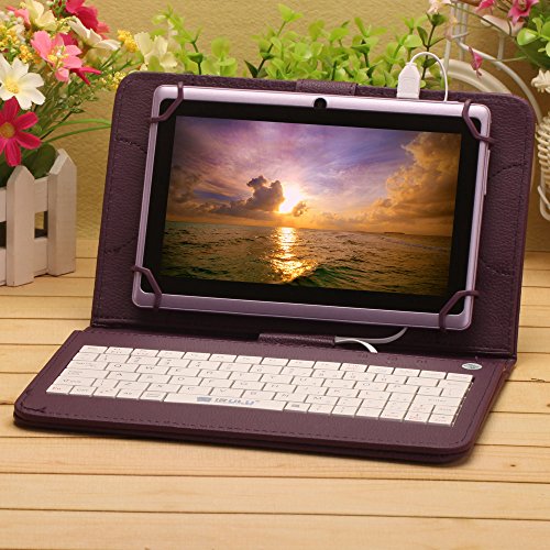 iRULU eXpro X1 7 Inch Quad Core Google Android 4.4 Tablet PC, 1024*600 Resolution, Wi-Fi, Games, Dual Cameras, 16GB Storage - Purple Tablet