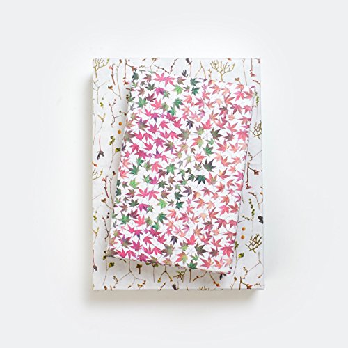 Algopix Similar Product 11 - Pink Leaves Designer Gift Wrap 6 Sheet
