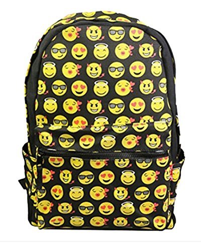YONGER Emoji Girls/Boys Casual Schoolbag School Book Bags Emoji Backpack