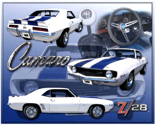 Algopix Similar Product 19 - Chevy Camaro Z28 Metal Sign