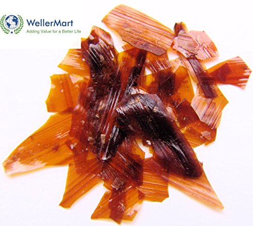 Dewaxed Orange Shellac Flakes. (Orange, 16 oz)