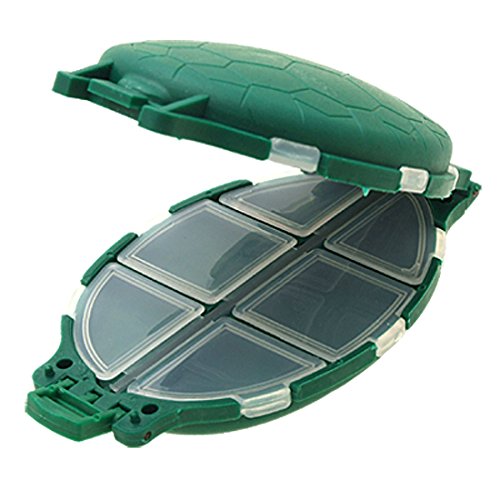 uxcell® Portable Plastic Turtle Shaped Fishing Tackle Box