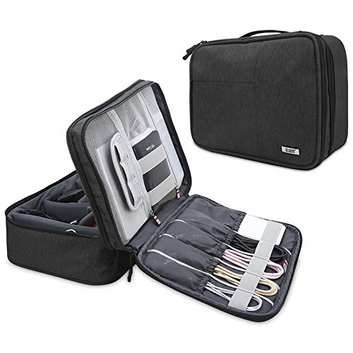 Algopix Similar Product 15 - BUBM Electronic Organizer Double Layer