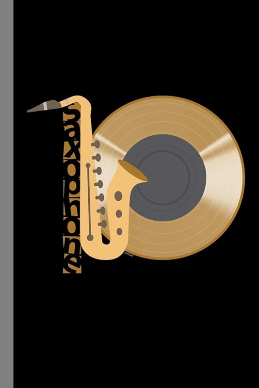 Saxophone: Saxophonist Instrumental Gift For Musicians (6"x9") Music Notes Paper by Lisa Anderson