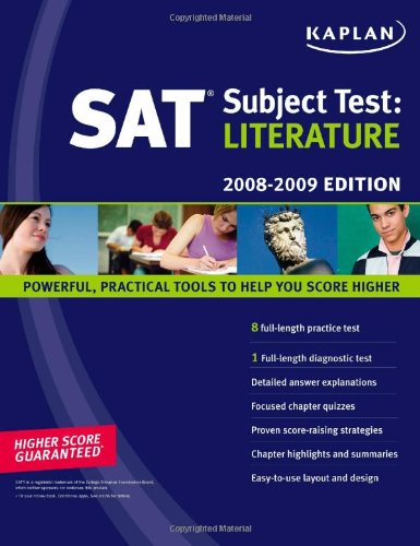 Kaplan SAT Subject Test: Literature, 2008-2009 Edition by Kaplan