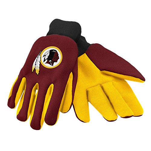NFL Washington Redskins Work/Utility Gloves, One Size, Team Color