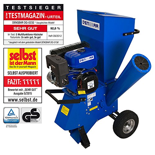 Gartenhäcksler / Gartenschredder mit 11 kW (15 PS) Benzinmotor