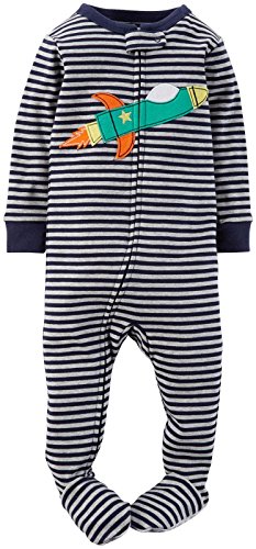 Carter's Little Boys' Striped Graphic Footie (Toddler)