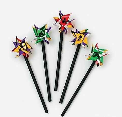 Mini Plastic Two-Tone Pinwheels (6 dz) by Fun Express