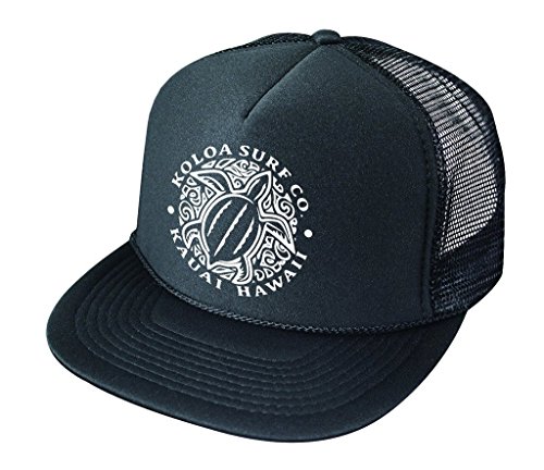 Koloa Surf Hawaiian Turtle Honu Poly-Foam Mesh Back High Profile Trucker Hat