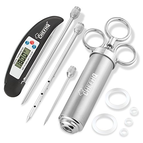 Algopix Similar Product 13 - CHEFHQ Marinade Meat Injector Kit with