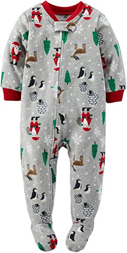 Carter's Baby Boys' 1-Piece Fleece Christmas PJs
