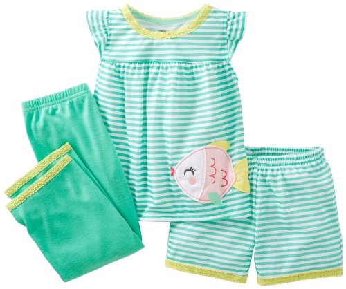 Carter's Baby Girls' 3 Piece Printed PJ Set (Baby)