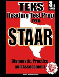 TEKS 3rd Grade Reading Test Prep for STAAR by Teachers' Treasures