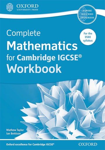 Complete Mathematics for Cambridge IGCSERG Workbook by Ian Bettison