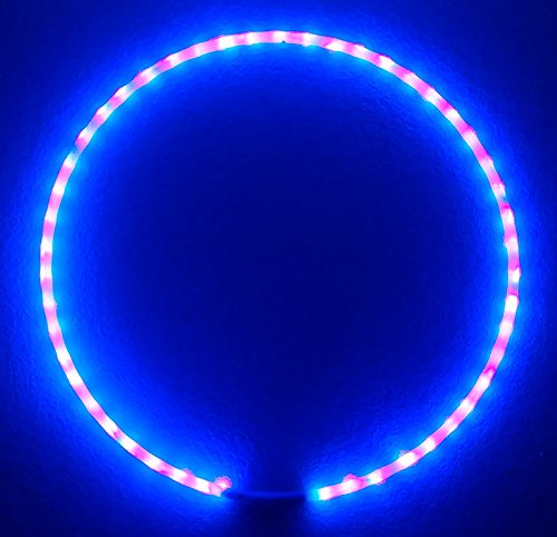 Custom OD, 3/4″ HDPE – BLACKLIGHT UV Hula Hoop (Ultra Bright) 50xLED’s super high density w Charger & Battery