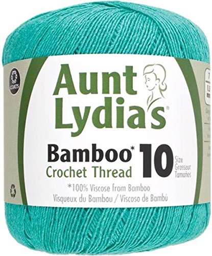 Coats Crochet Aunt Lydia's Bamboo Crochet, Thread Size 10, Sea Glass