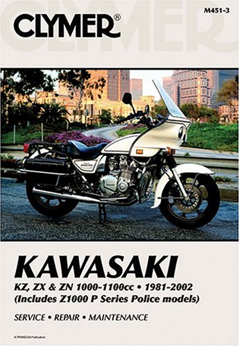 Kawasaki Kz,Zx and Zn 1000-1100Cc 1981-2002 (Clymer Motorcycle Repair) by Ron Wright