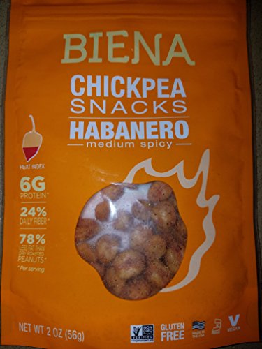 Algopix Similar Product 15 - Biena Chickpea Snacks Habanero 2oz 