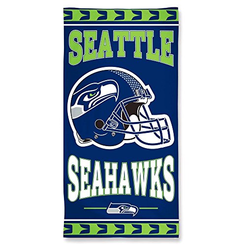 NFL Seattle Seahawks Fiber Reactive Beach Towel 30 x 60