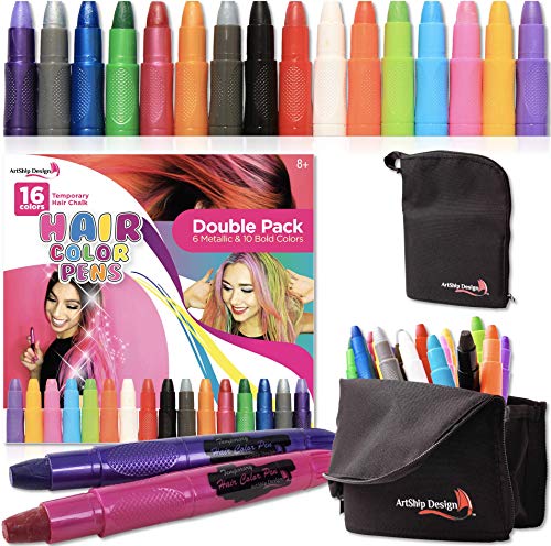 Algopix Similar Product 9 - 16 Colors Hair Chalk Double Pack