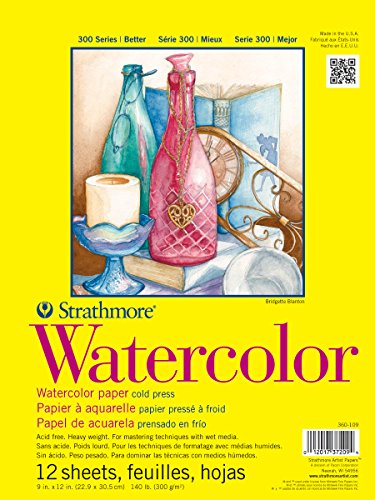 

Strathmore ST360-111 300 Series 11 x 15 Cold Press Tape Bound Watercolor Pad
