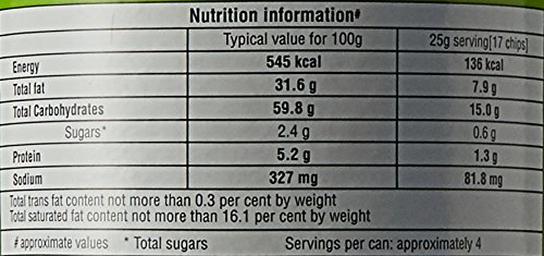 Pringles Potato Chips, Sour Cream and Onion, 110g