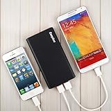 EasyAcc Classico 10000mAh Caricabatterie Portatile Batteria Compatta Esterna per iPhone iPad Samsung Smartphone Tablets - Nero e Arancione