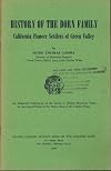 History of the Dorn Family: California Pioneer Settlers of Green Valley