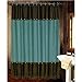 HiEnd Accents Cheyenne Shower Curtain, Turquoise