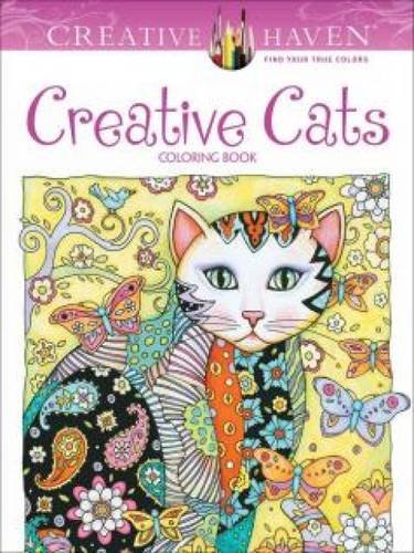 Creative Haven Creative Cats Coloring Book by Marjorie Sarnat