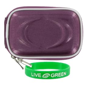 Hard Shell Carrying Case (Candy Lilac) for Flip MinoHD Camcorder Smile