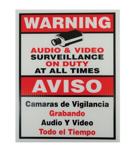 Algopix Similar Product 8 - Vonnic A1000 Surveillance Warning Sign