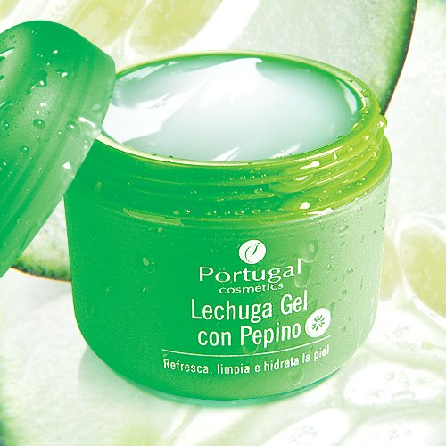 portugal cosmetics lettuce cucumber gel cream skin food