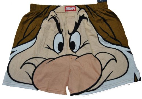 Men's Grumpy Big Face Boxer Shorts Underwear