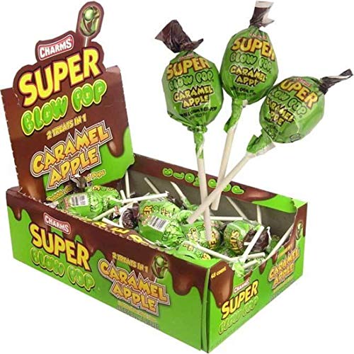 Algopix Similar Product 10 - Charms Super Blow Pops  Caramel Apple