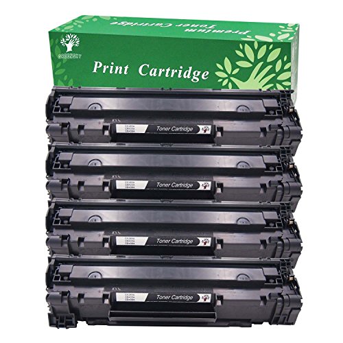 GREENSKY 4 Black Remanufactured Replacement CE285A 85A Black Laser Toner Cartridge -1,500 Page Yield for HP Laser Jet P1005 P1006 P1102 P1102W Series Printers