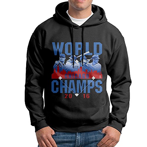 2016 Chicago World Series Champions Mens Classic Cotton Hoody Black