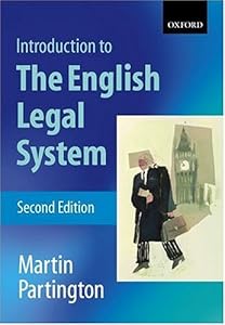 An Introduction to the English Legal System by Martin Partington