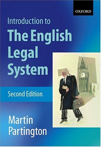 An Introduction to the English Legal System by Martin Partington