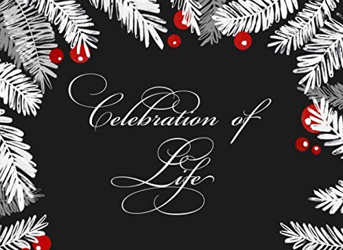 Celebration of Life: Winter Theme Funeral Sign In Guest Book by Splendid Paper Co