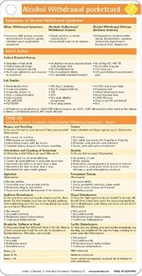 Alcohol Withdrawal Pocketcard