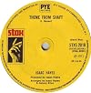 THEME FROM SHAFT[ STAX STXS2010 1971] VINYL 7" ISAAC HAYES