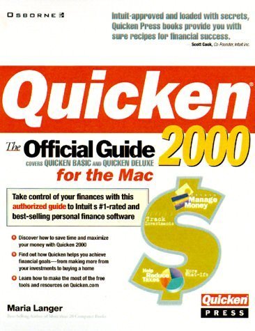 Quicken 2000 for the Mac: The Official Guide by Maria Langer