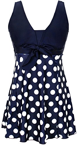 DANIFY Women's One Piece Bathing Suit Tankini Swimdress Cover Up Swimsuit