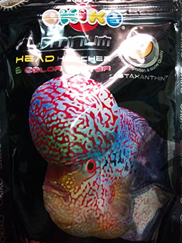 OKIKO PLATINUM Head Huncher & Color Faster 100g (Best food for Flowerhorn Head and color development) ** COLOURFUL AQUARIUM **